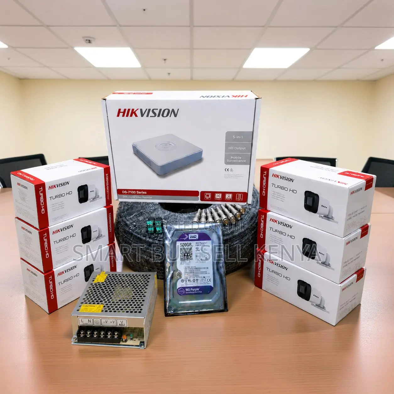Effective Surveillance 6 Hikvision 1080p CCTV Cameras Full System Kit