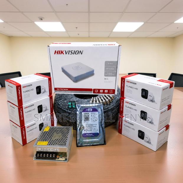 Effective Surveillance 6 Hikvision 1080p CCTV Cameras Full System Kit