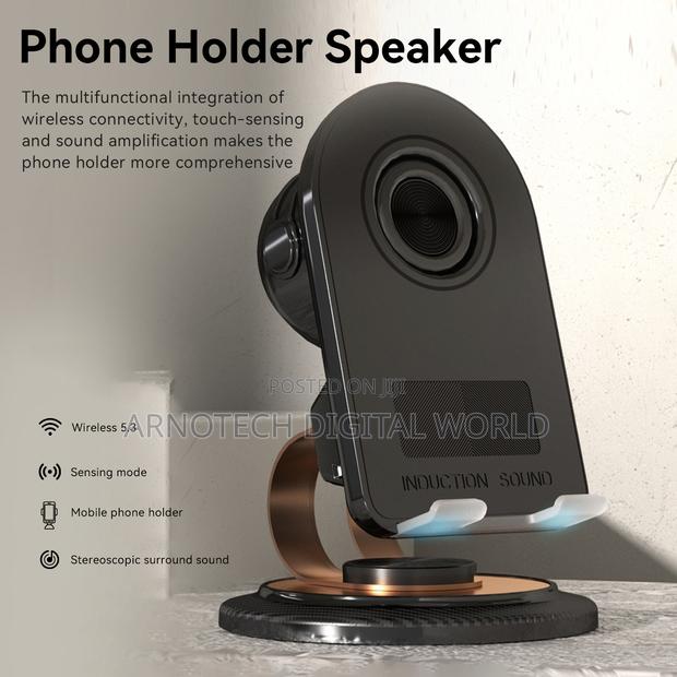 Induction Sound Speaker Phone Stand With Wireless Charger