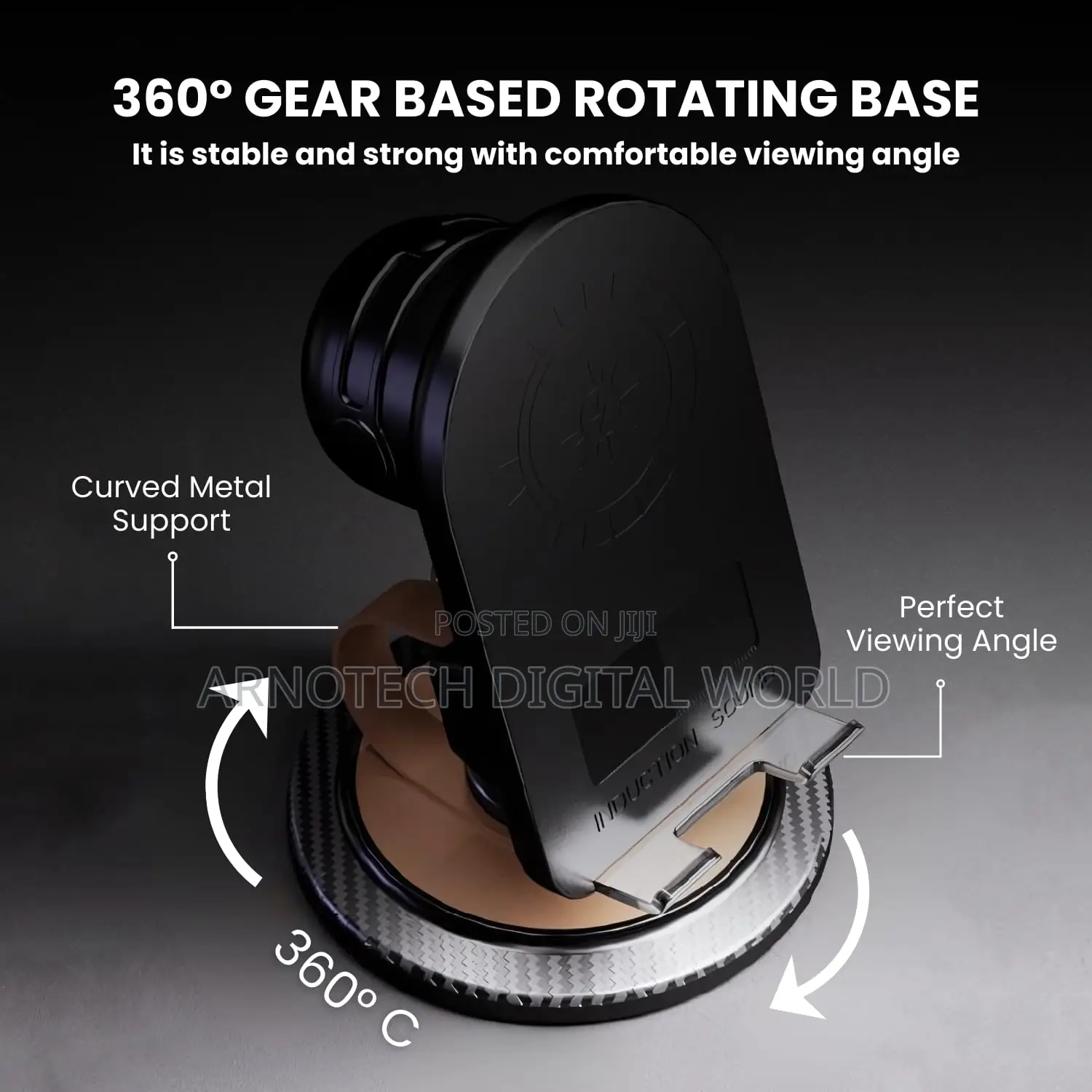 Induction Sound Speaker Phone Stand With Wireless Charger