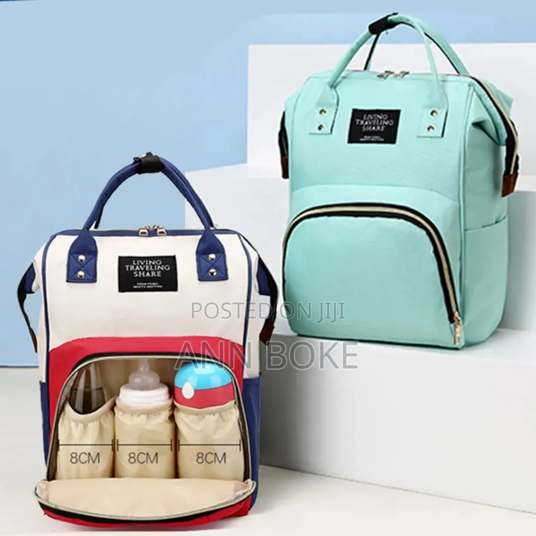 Baby Diaper Bag Waterproof 
: Navy Blue, Cream With Blue, Black