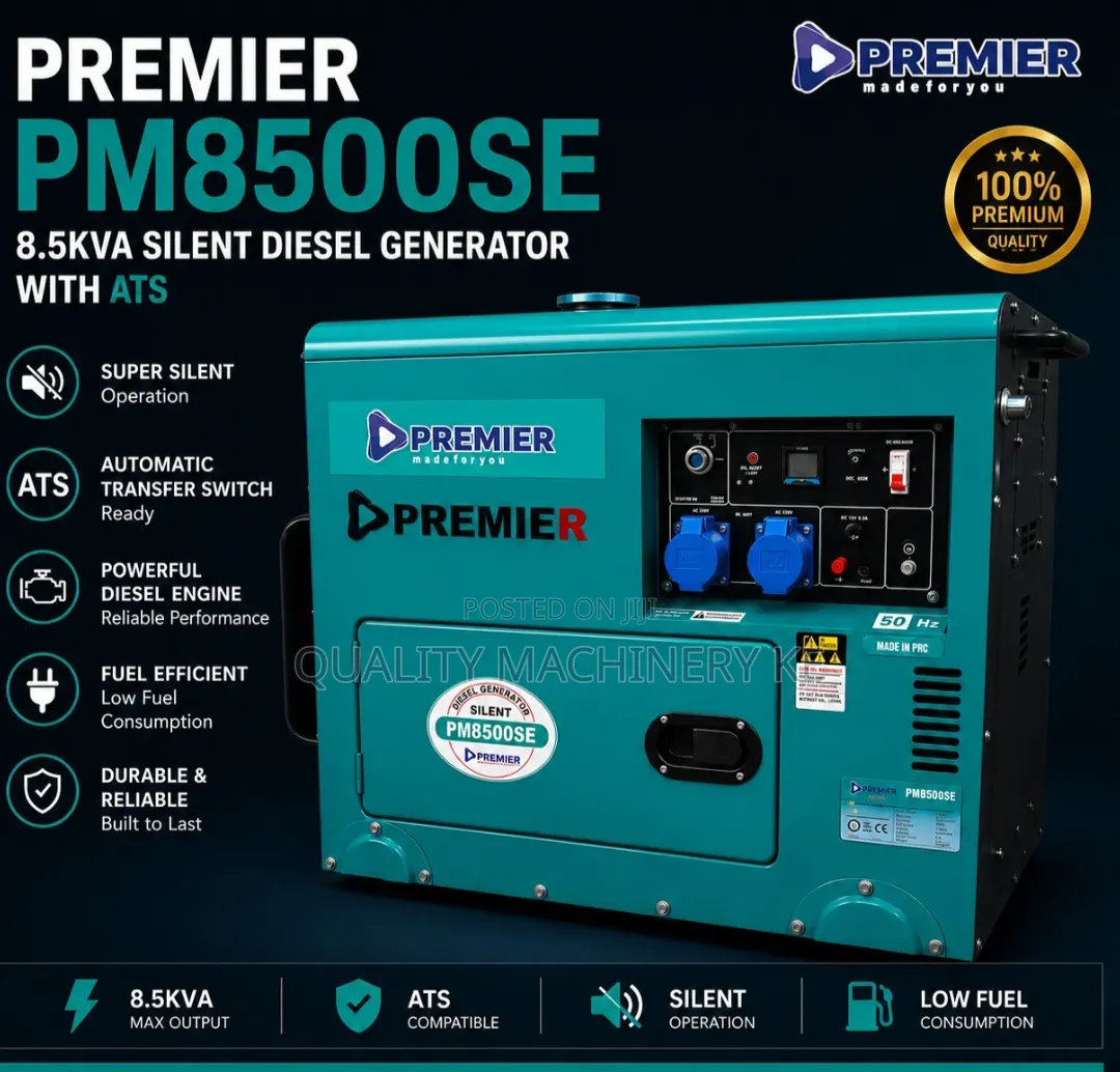 Powerful 8.5kva Silent Diesel Generator With Ats Premier