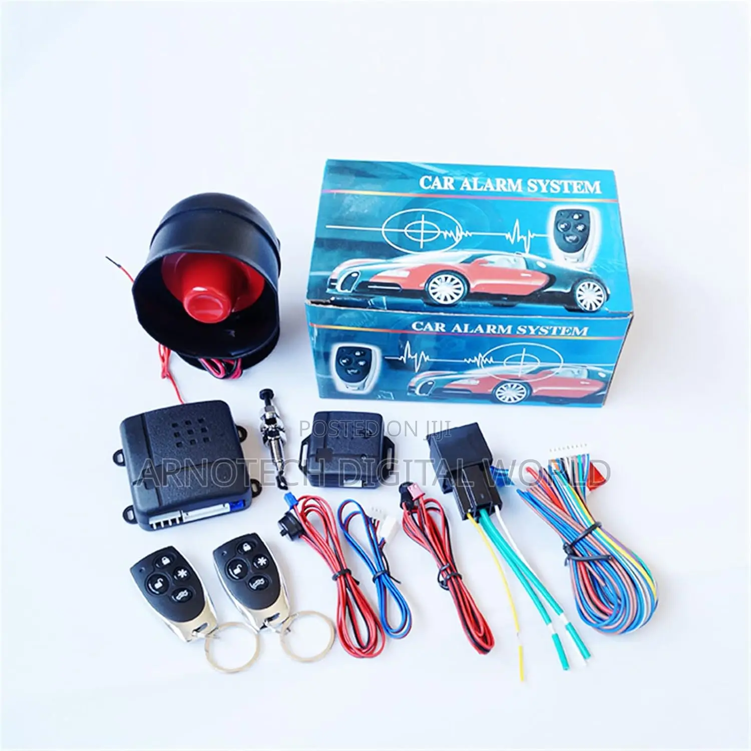 Car Remote Burglar Alarm With Engine Cutout
