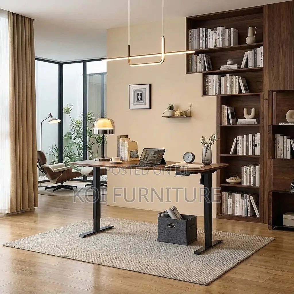 Office Desk; 1.2m Adjustable Ergonomic Home Office Reading Gaming Desk