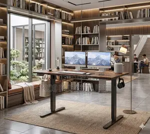 Office Desk; 1.2m Adjustable Ergonomic Home Office Reading Gaming Desk