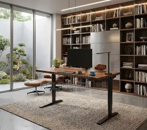 Office Desk; 1.2m Adjustable Ergonomic Home Office Reading Gaming Desk