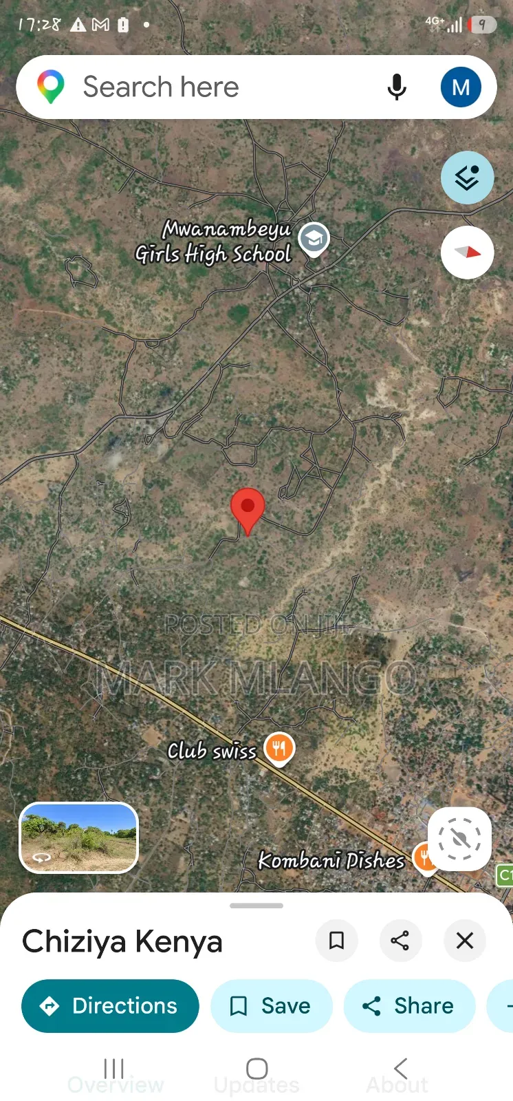 3.75 Acres for Sale in Tiwi Near Diani Beach
