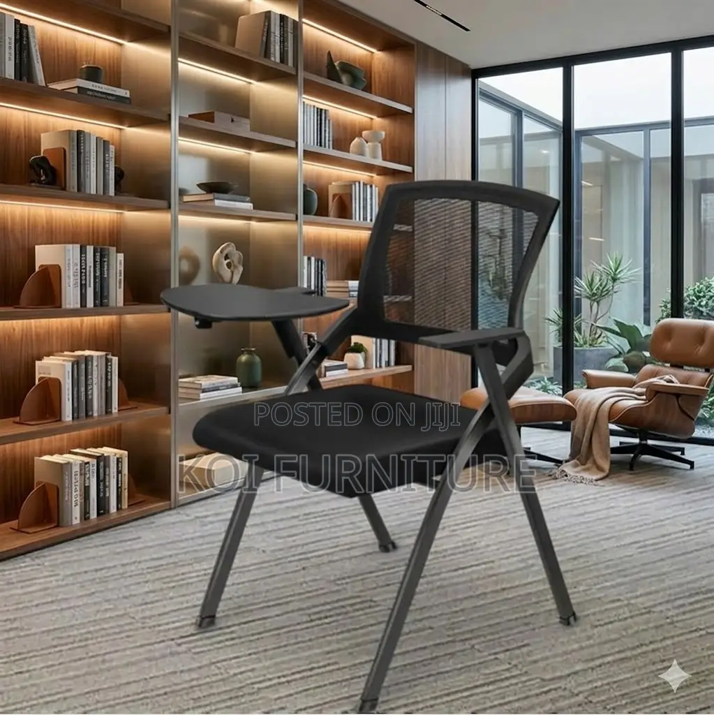 Office Chairs; Foldable Office Schools Writing Chairs With Pad