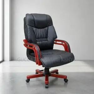 Modern Executive Chair With Wood Armrest