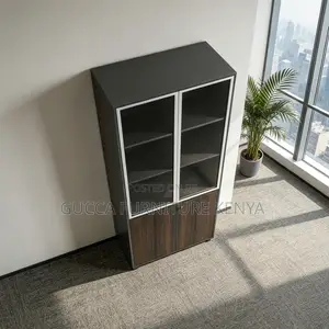 2-Door Brow Wood Filling Cabinet