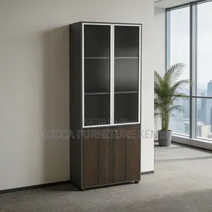 2-Door Brow Wood Filling Cabinet