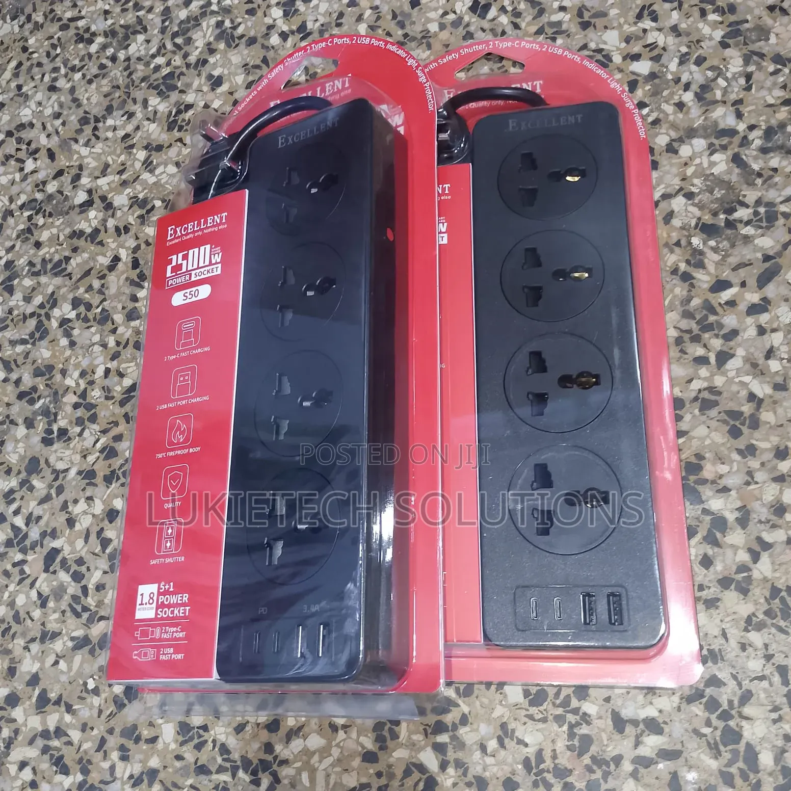 Very Strong Extension Cable From Excellent 4 Way 2500 Watts