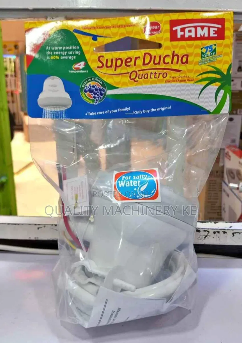 User Friendly Salty Water Instant Showers