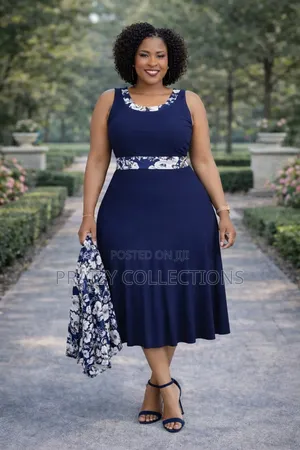 Elegant 2 Piece Set - Beautiful Knee-Length Flare Dress