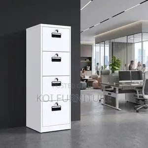 Office Cabinet; Four Drawers Executive Lockable Filing Cabinet