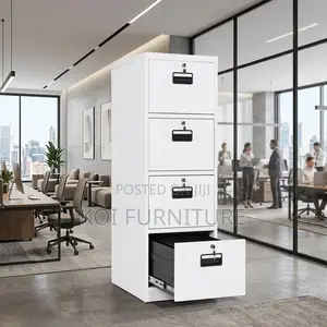 Office Cabinet; Four Drawers Executive Lockable Filing Cabinet