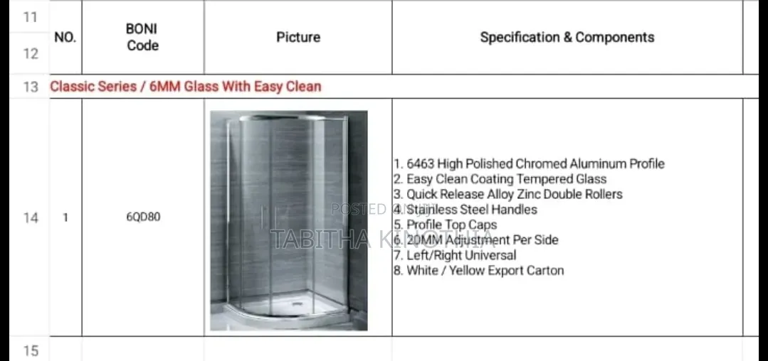 New Shower Cubicles