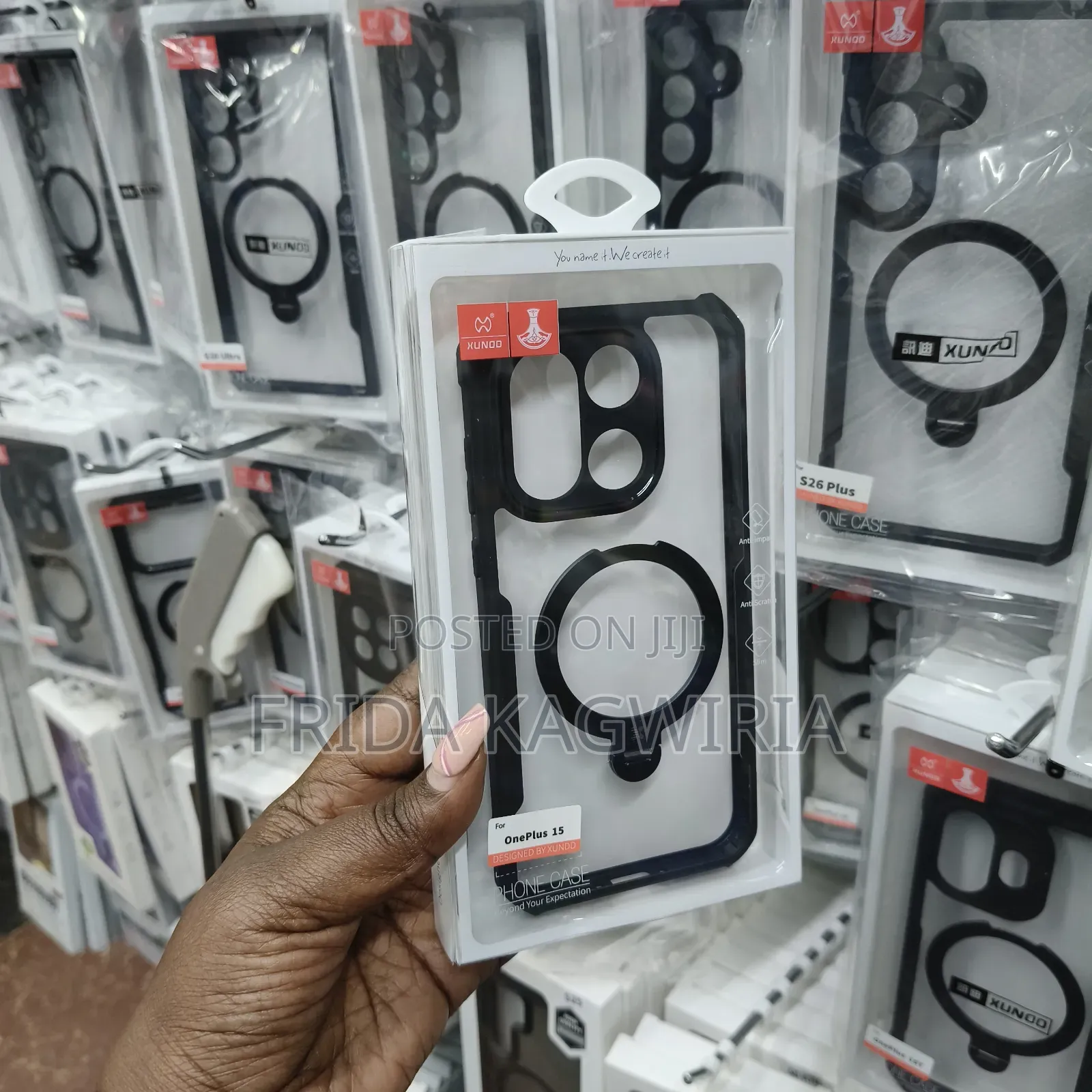 Oneplus 15 Xundd Back Cover With 3600 Rotating Magnetic Sta