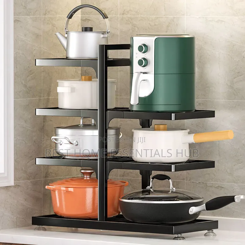 *Kitchen Under the Sink Pot Holder Multilayer Frying Pan Storage Rack