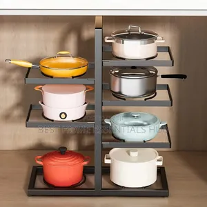 *Kitchen Under the Sink Pot Holder Multilayer Frying Pan Storage Rack