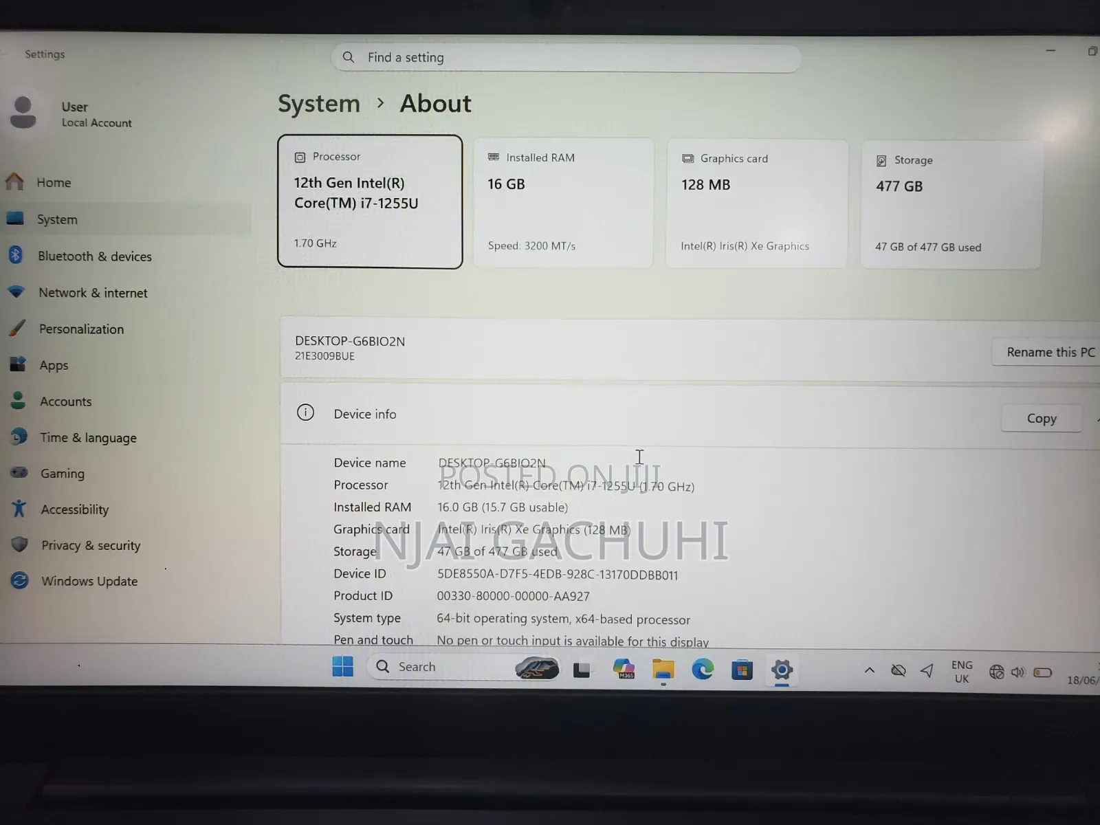 Laptop Lenovo ThinkPad E14 Gen 4 16GB Intel Core 7 SSD 512GB