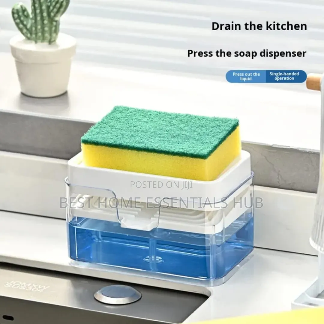 *Creative Kitchen Sink Drain Soap Dispenser With Sponge