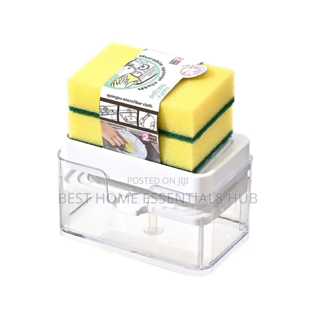 *Creative Kitchen Sink Drain Soap Dispenser With Sponge