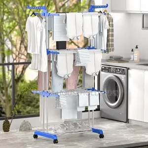 3 Layer Portable / Movable Cloth Drying Rack