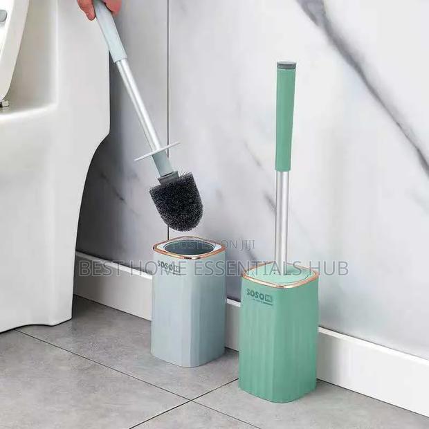 *Wall Mounted High Quality Toilet Cleaning Brush With Holder