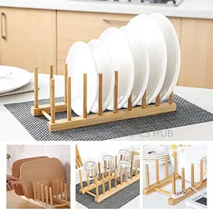 *Bamboo Plate /Pot Lids Holder