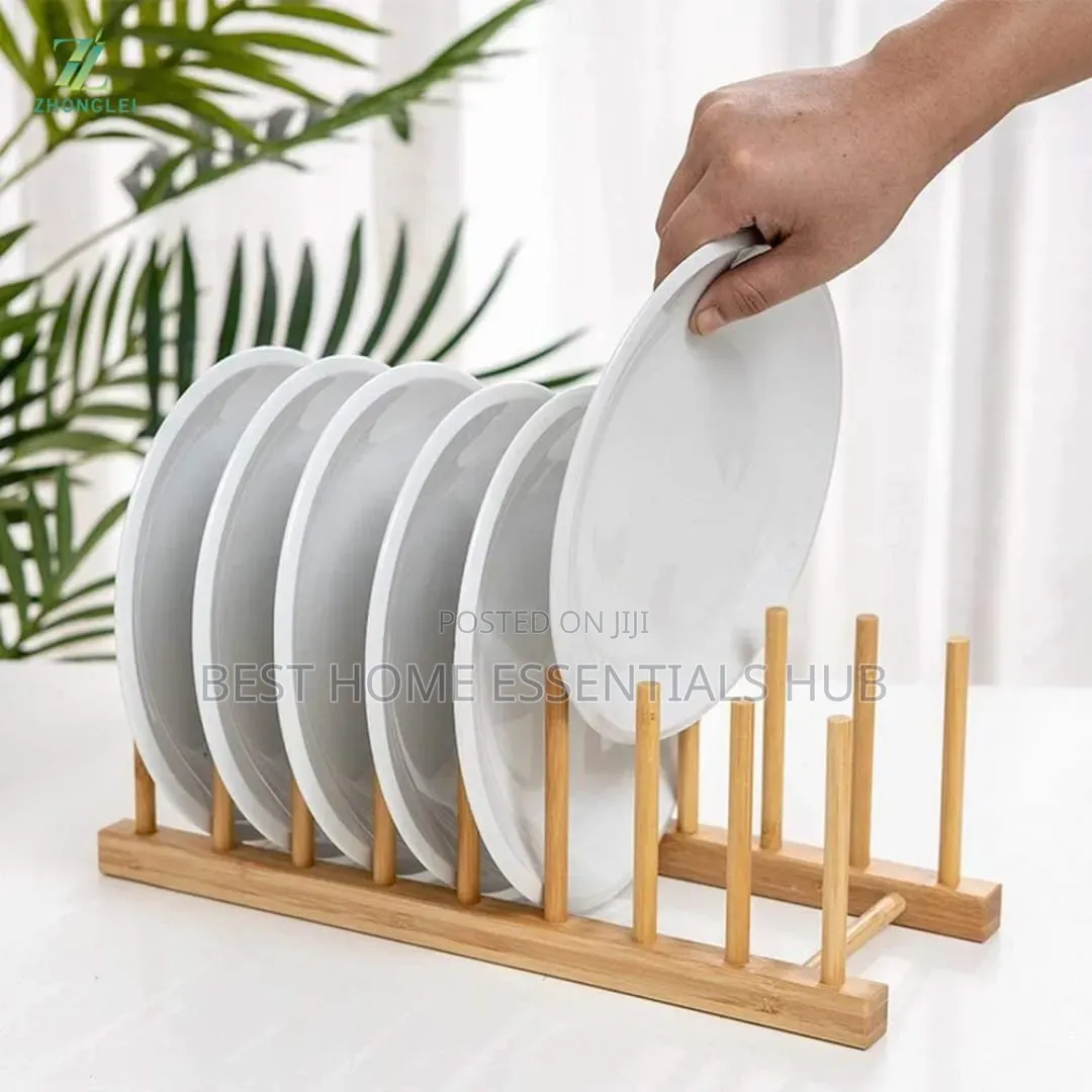 *Bamboo Plate /Pot Lids Holder