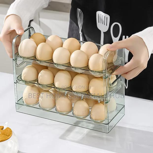 *30 Grid Egg Storage Box* Fridge Door Egg Holder - thumbnail 2