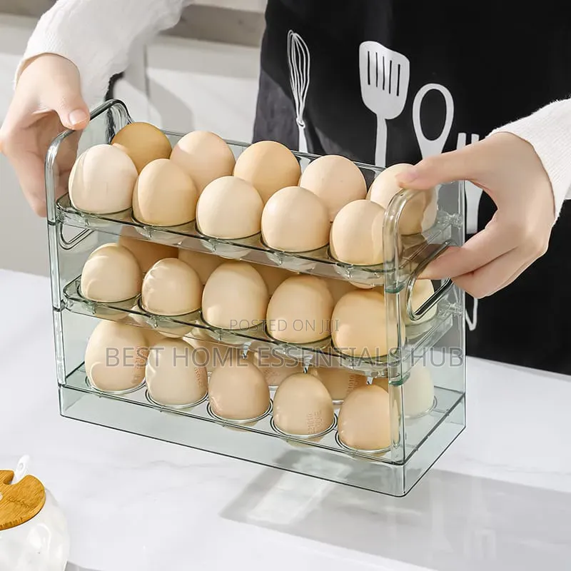 *30 Grid Egg Storage Box* Fridge Door Egg Holder