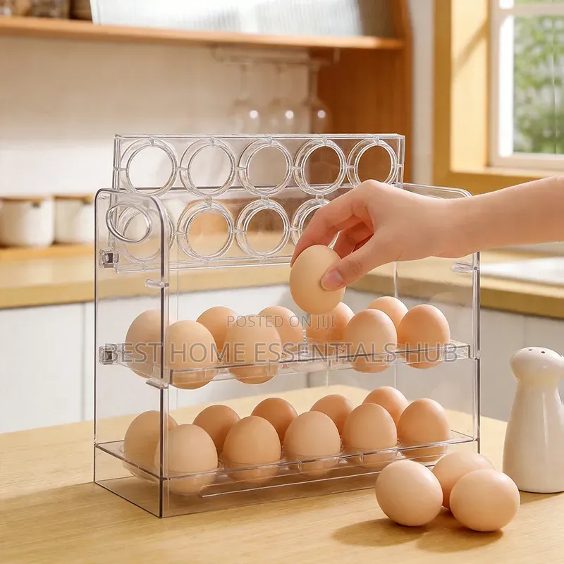 *30 Grid Egg Storage Box* Fridge Door Egg Holder