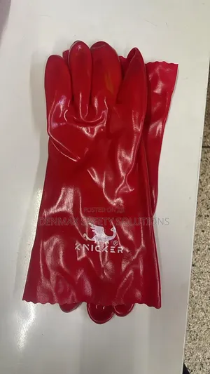 Pvc Red Gloves