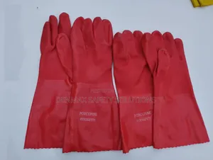 Pvc Red Gloves