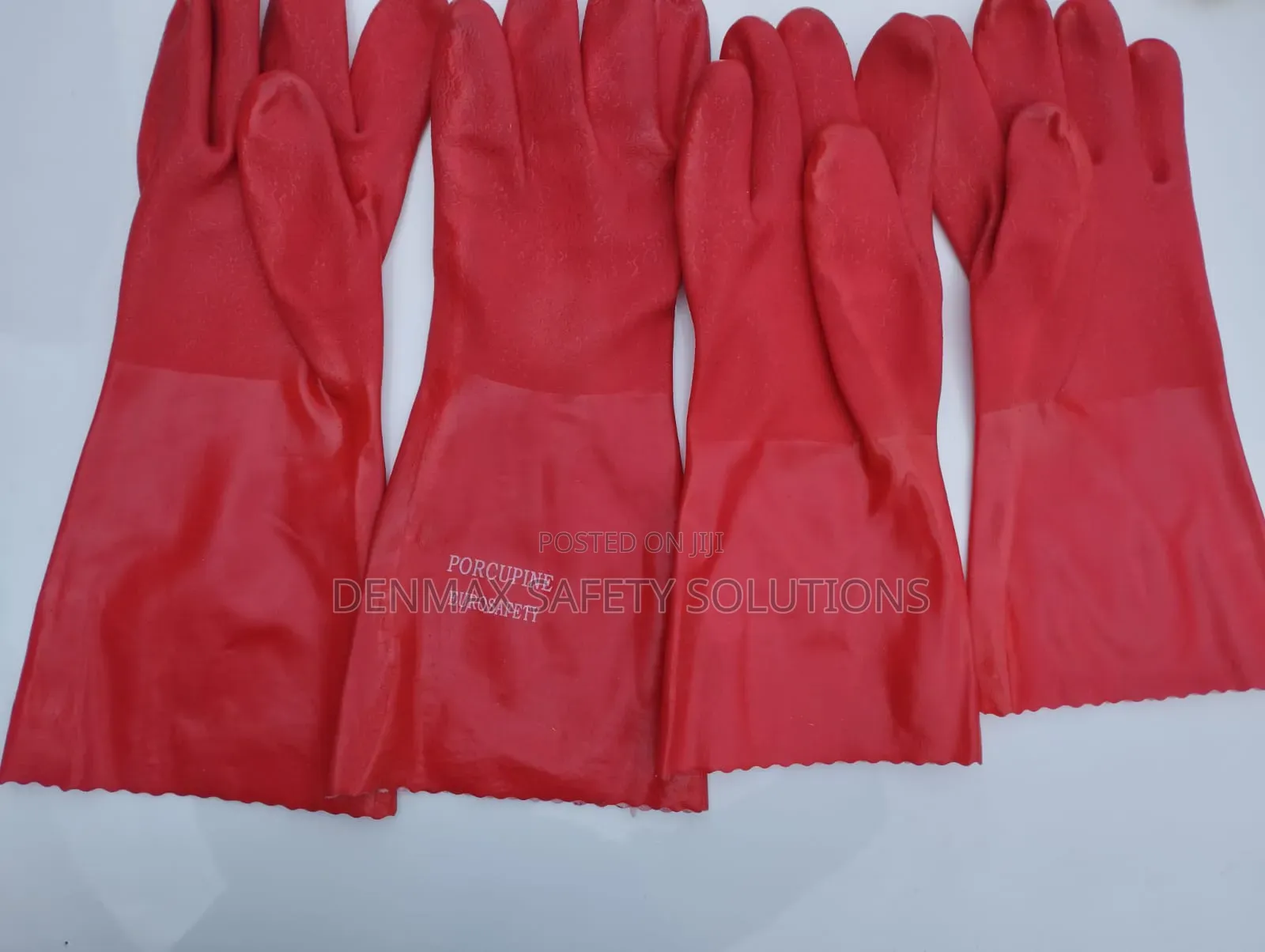 Pvc Red Gloves