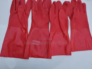Pvc Red Gloves