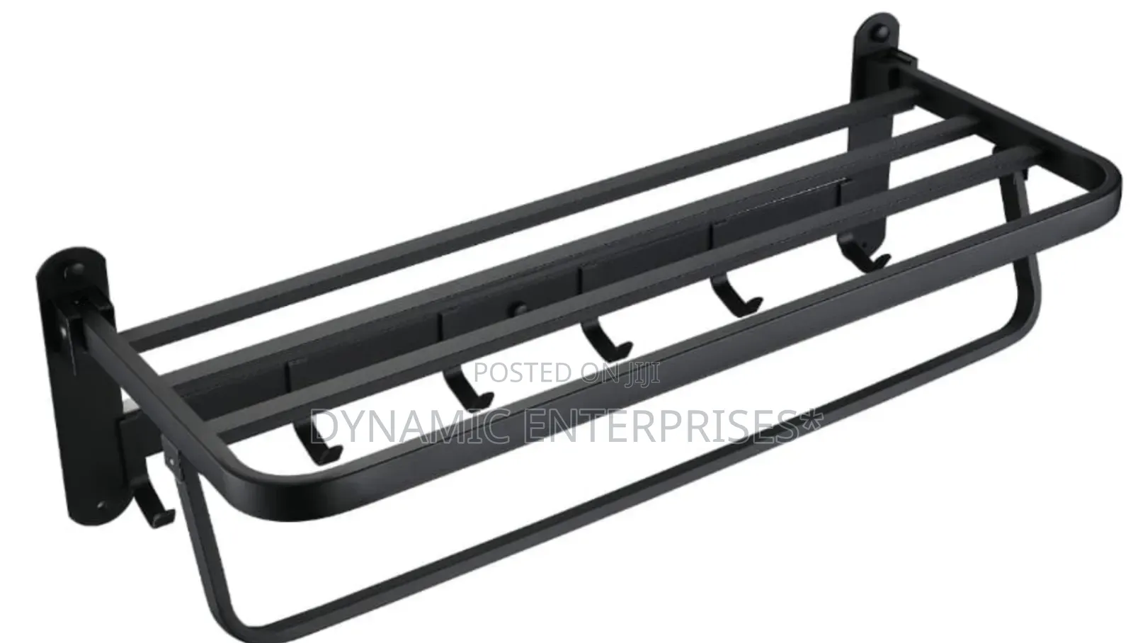 Huma Towel Rail Black