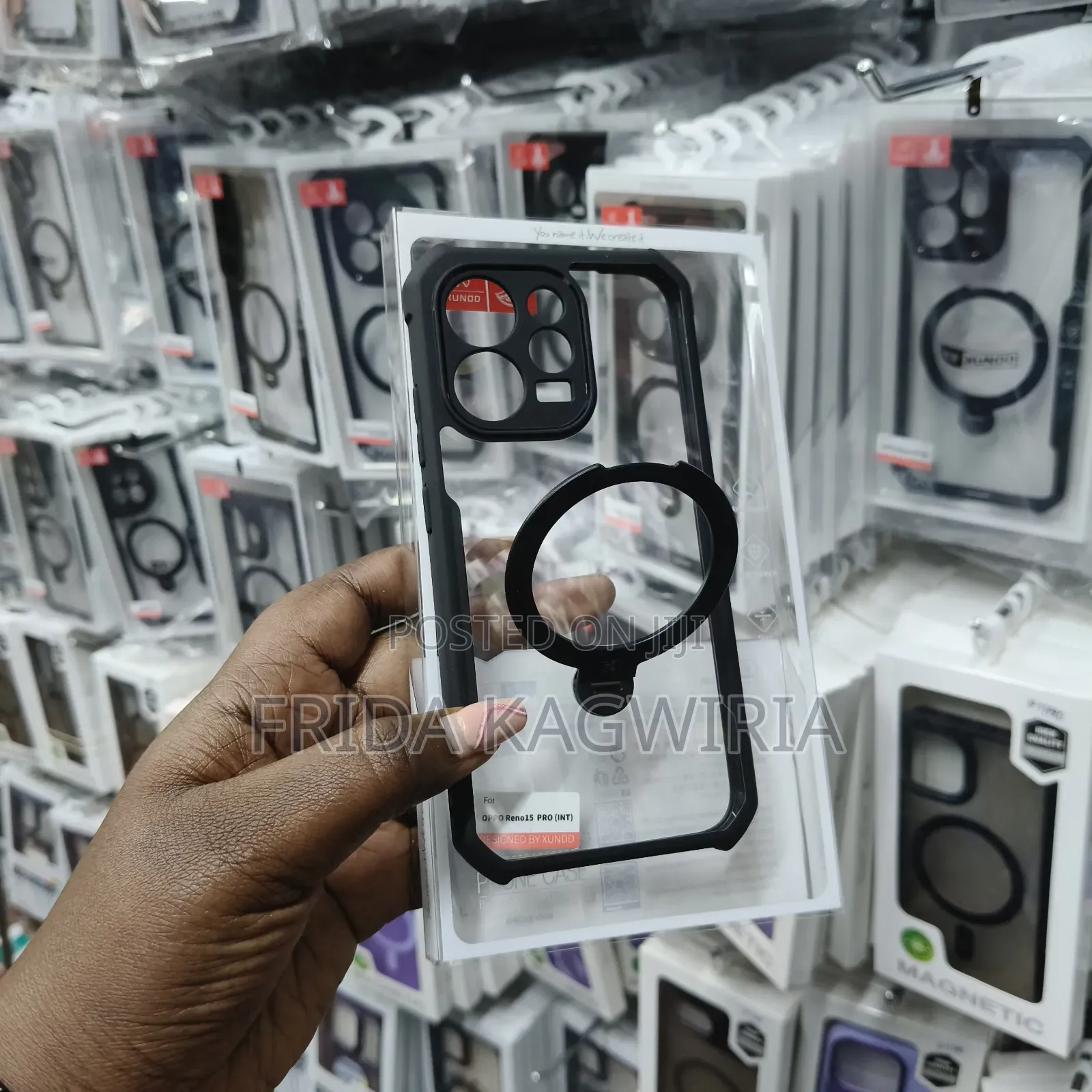 Oppo Reno 15 Pro Xundd Clear Case With Rotating Stand