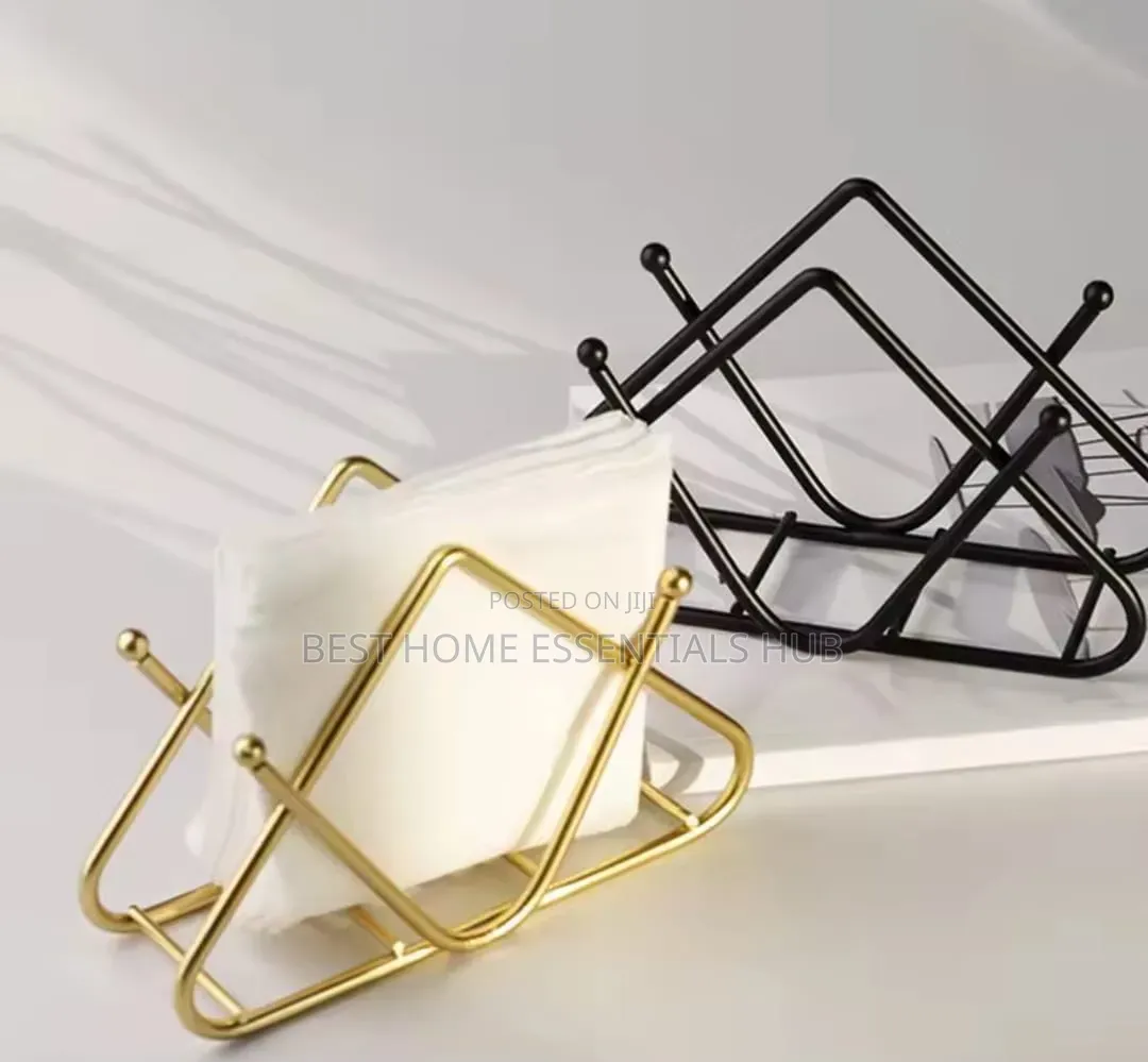 *Premium Tabletop Decorative Metal Tissue / Napkin Holder