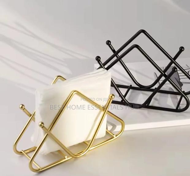 *Premium Tabletop Decorative Metal Tissue / Napkin Holder