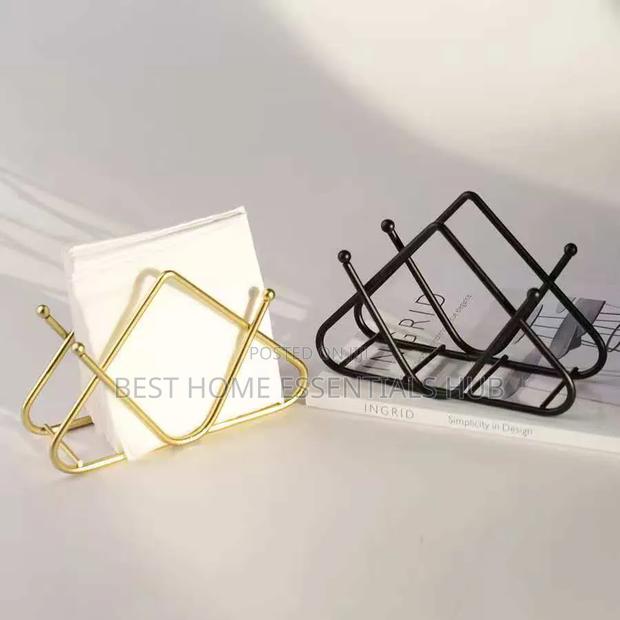 *Premium Tabletop Decorative Metal Tissue / Napkin Holder - thumbnail 3