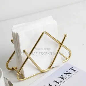 *Premium Tabletop Decorative Metal Tissue / Napkin Holder