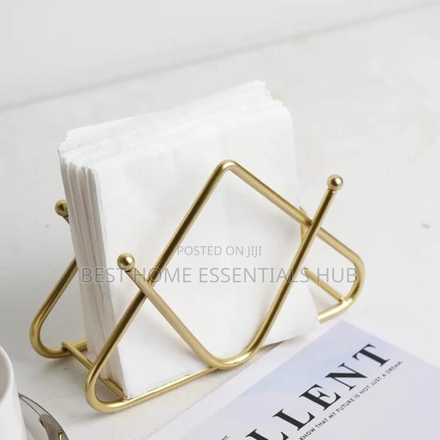 *Premium Tabletop Decorative Metal Tissue / Napkin Holder - thumbnail 4