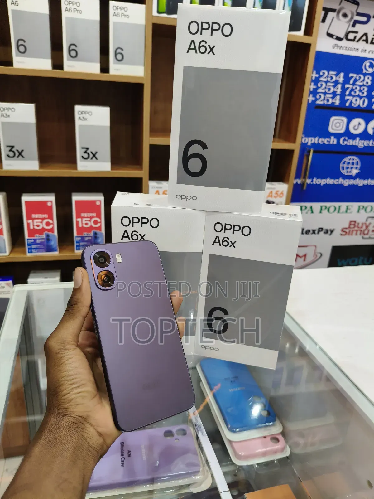 New Oppo A6x 128 GB Blue