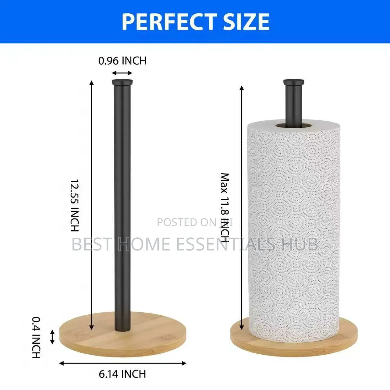*High Quality Modern Wooden Paper Towel Holder Table Top *