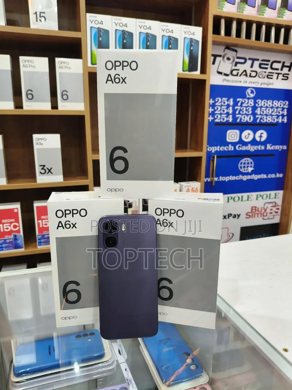 New Oppo A6x 128 GB Blue