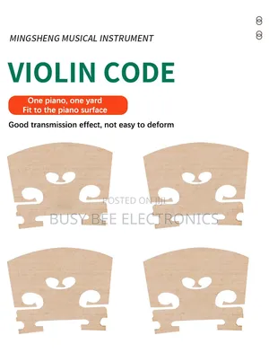Natural Maple Metal Violin Bridge