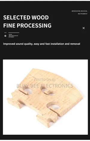 Natural Maple Metal Violin Bridge
